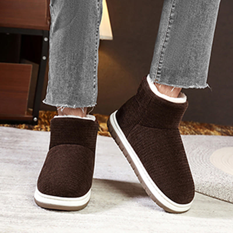 Chaussons épais à velcro grande taille - image 3