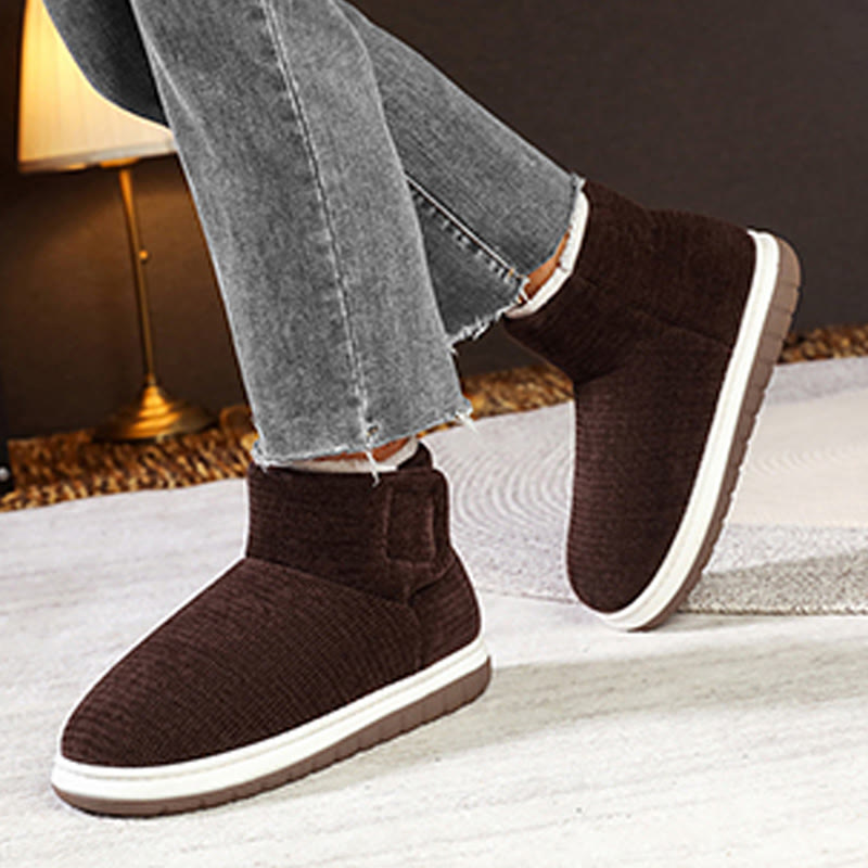 Chaussons épais à velcro grande taille - image 20