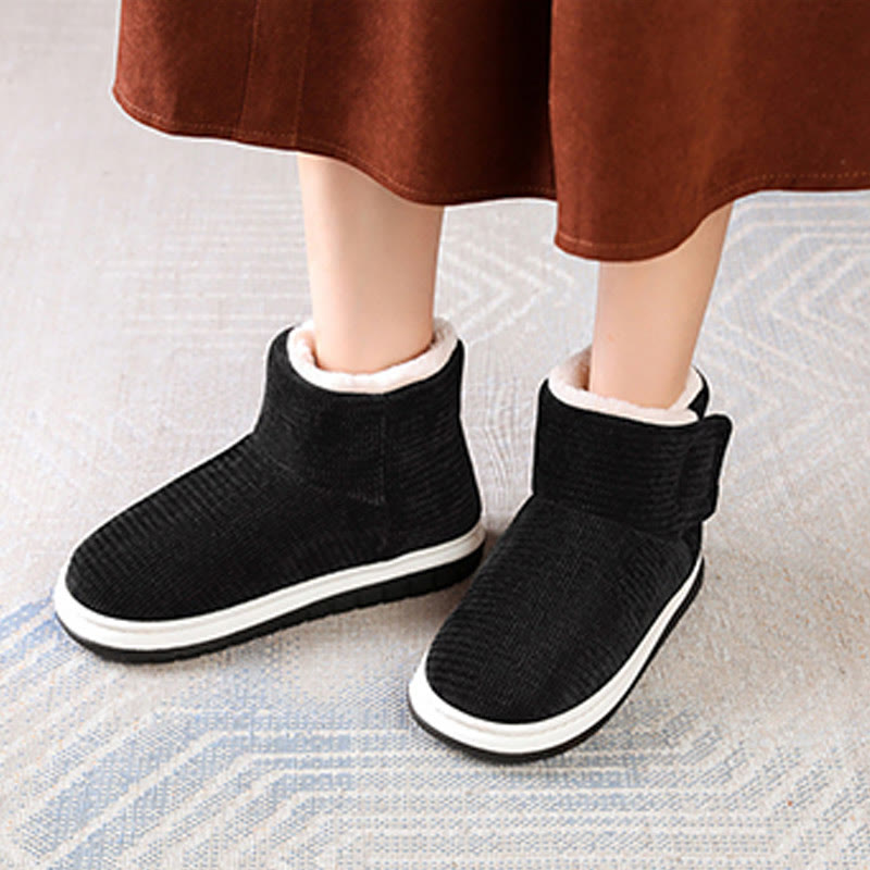 Chaussons épais à velcro grande taille - image 2