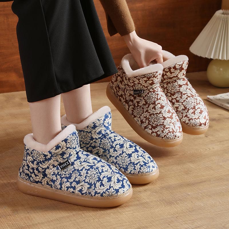 Chaussons élégants à motifs grande taille - image 1