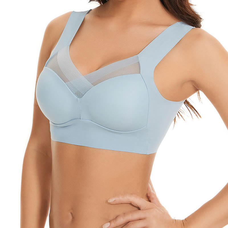 Ensemble soutien-gorge sans armatures + culotte taille haute - image 4