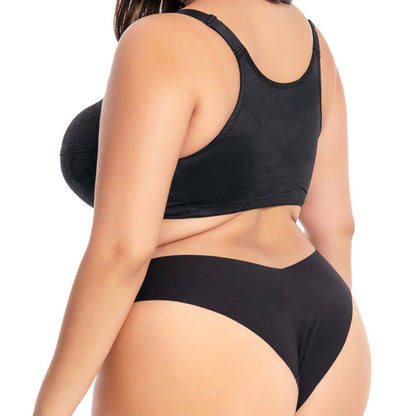 Soutien-gorge sans armatures en dentelle à fermeture avant - image 4