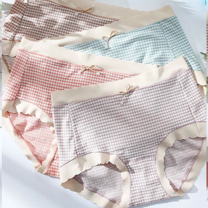 Culotte à carreaux taille haute sans couture (lot de 3) - image 1