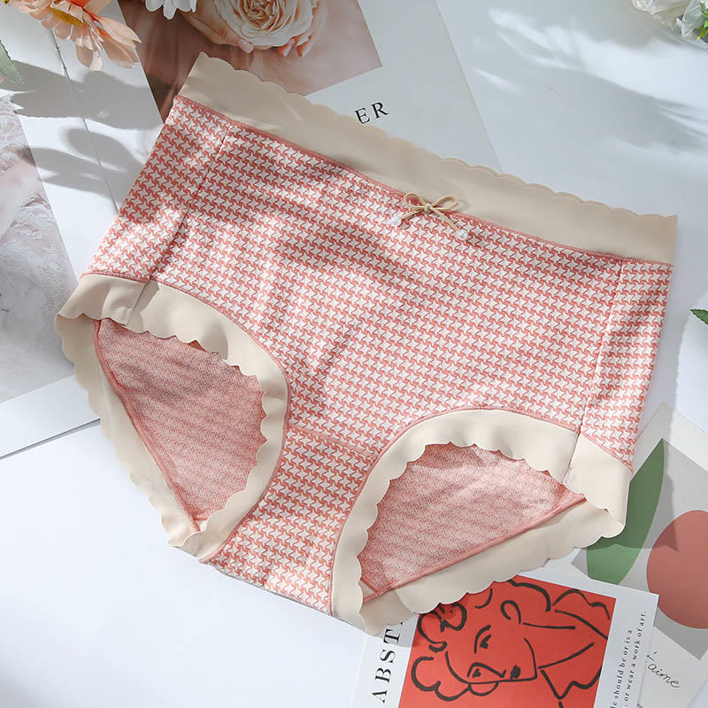 Culotte à carreaux taille haute sans couture (lot de 3) - Rose - 3XL - image 8