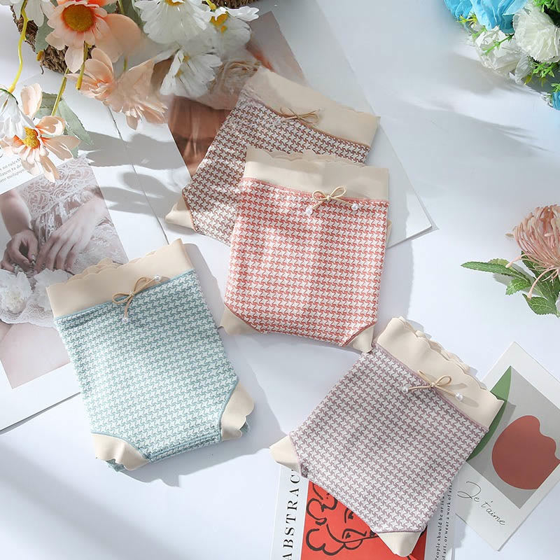 Culotte à carreaux taille haute sans couture (lot de 3) - image 2