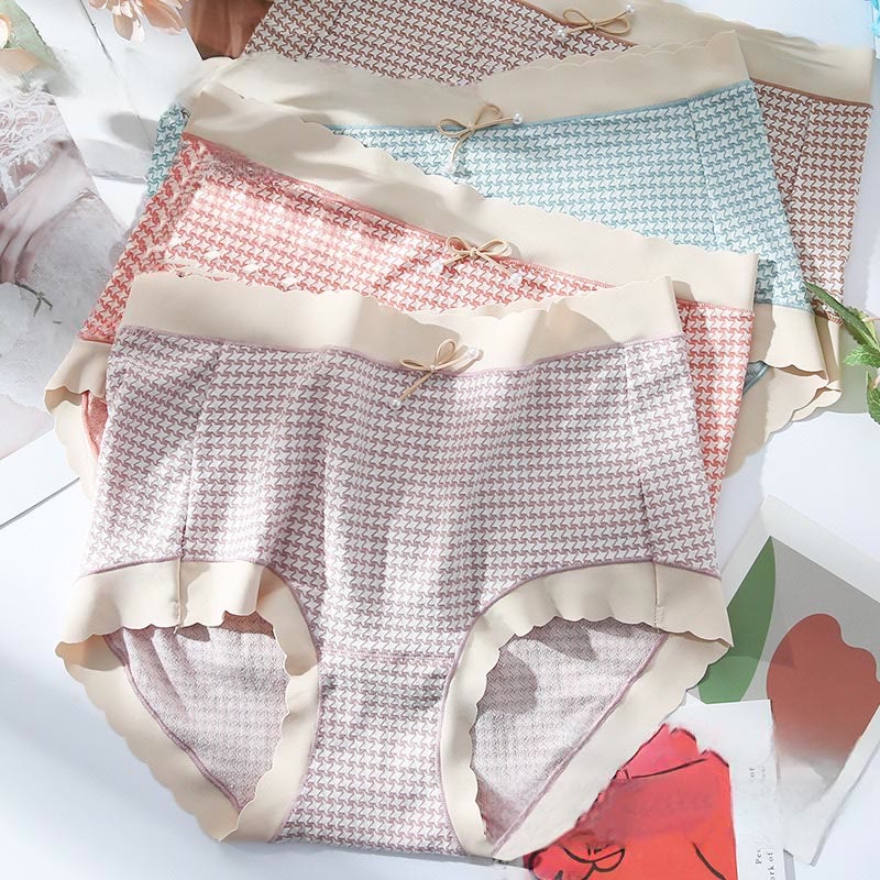 Culotte à carreaux taille haute sans couture (lot de 3) - image 0