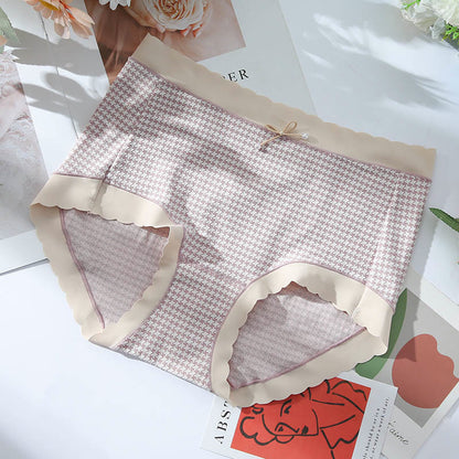 Culotte à carreaux taille haute sans couture (lot de 3) - Violet - 3XL - image 7