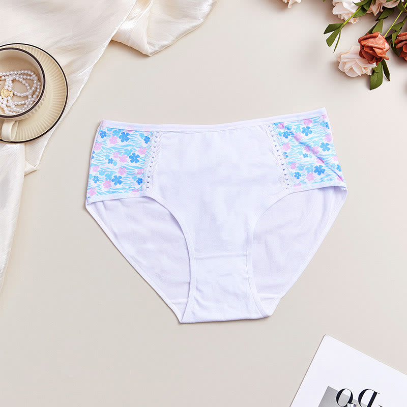 Culotte taille haute grande taille à imprimé latéral (lot de 3)