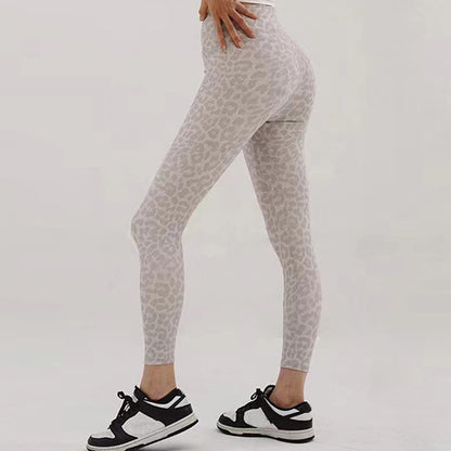 Legging de yoga léopard taille haute - image 1