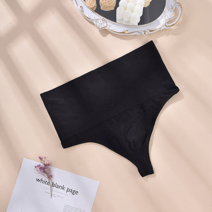 String gainant taille haute sans coutures grande taille