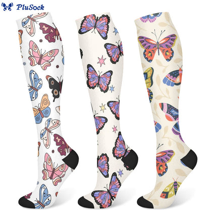 Chaussettes de compression papillon (3 paires) - image 5