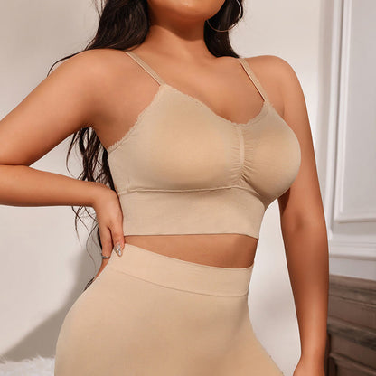 Soutien-gorge une pièce sans couture grande taille pour vêtements d'extérieur