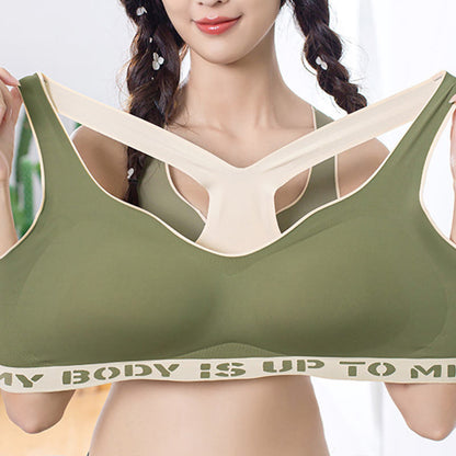 Soutien-gorge de sport push-up sans coutures grande taille