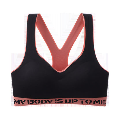 Soutien-gorge de sport push-up sans coutures grande taille
