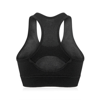 Soutien-gorge de sport respirant sans armatures grande taille pour le fitness et le yoga