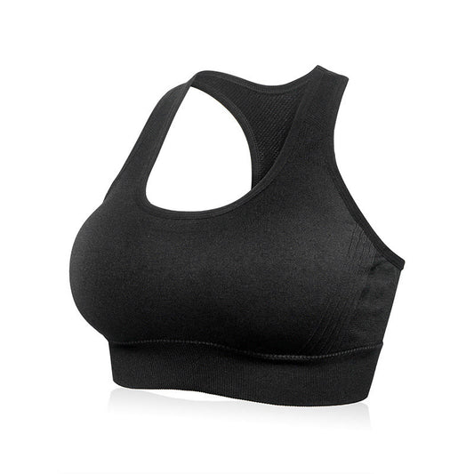 Soutien-gorge de sport respirant sans armatures grande taille pour le fitness et le yoga