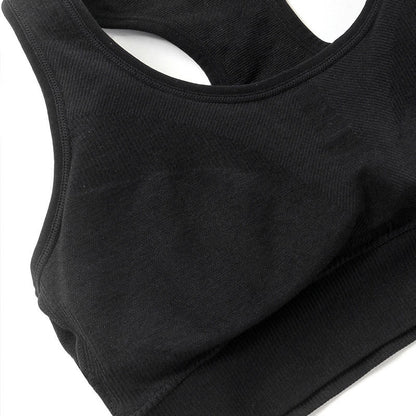 Soutien-gorge de sport respirant sans armatures grande taille pour le fitness et le yoga