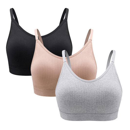 Soutien-gorge de fitness et de yoga sans armatures grande taille, confortable