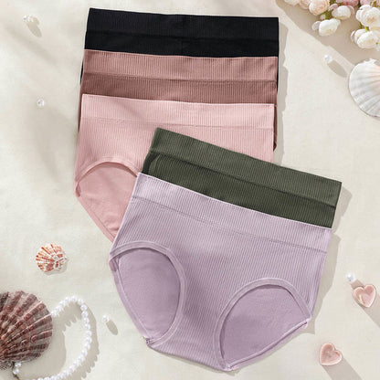 Culottes respirantes sans coutures de couleur pure grande taille (lot de 3)