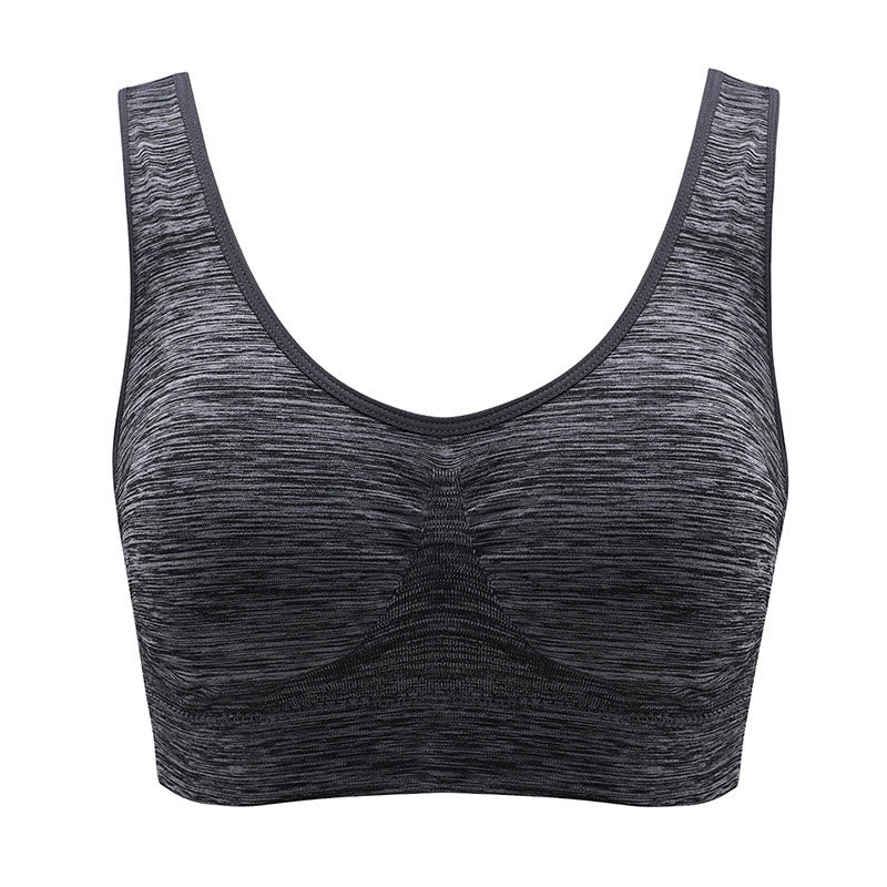 Soutien-gorge de sport respirant sans armatures - Gris foncé - 5XL - image 7