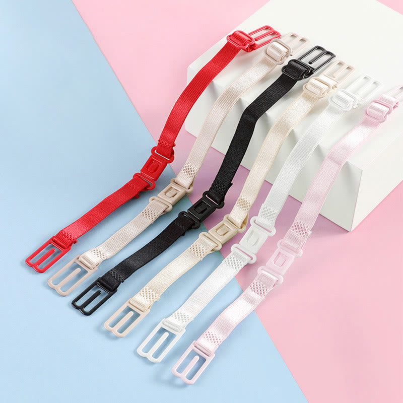Supports de bretelles de soutien-gorge élastiques antidérapants de couleur unie (lot de 6)