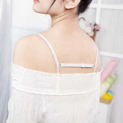 Supports de bretelles de soutien-gorge élastiques antidérapants de couleur unie (lot de 6)