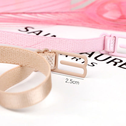 Supports de bretelles de soutien-gorge élastiques antidérapants de couleur unie (lot de 6)