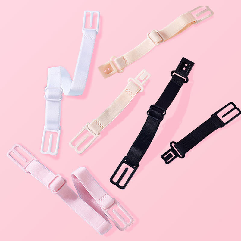 Supports de bretelles de soutien-gorge élastiques antidérapants de couleur unie (lot de 6)