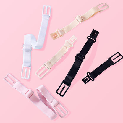 Supports de bretelles de soutien-gorge élastiques antidérapants de couleur unie (lot de 6)