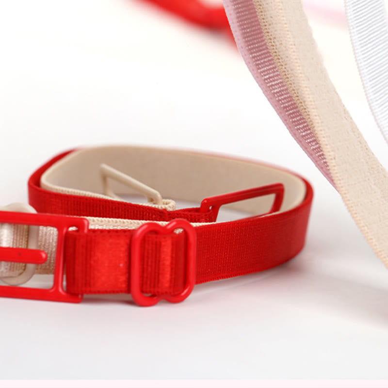 Supports de bretelles de soutien-gorge élastiques antidérapants de couleur unie (lot de 6)