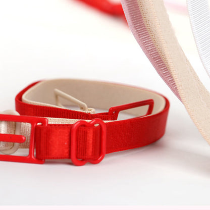 Supports de bretelles de soutien-gorge élastiques antidérapants de couleur unie (lot de 6)