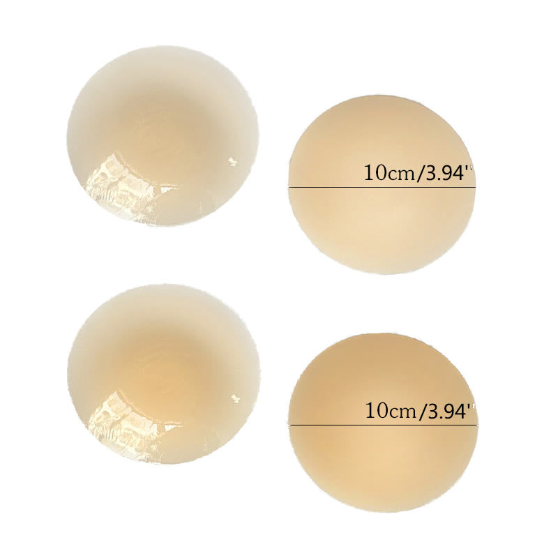 Cache-tétons fins et solides en silicone (2 paires)