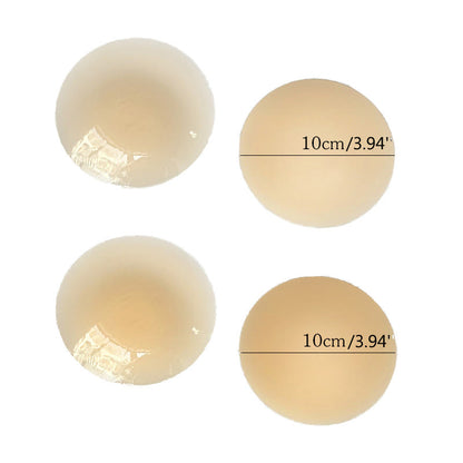 Cache-tétons fins et solides en silicone (2 paires)