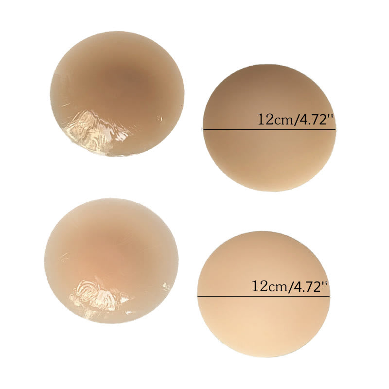 Cache-tétons fins et solides en silicone (2 paires) - 4,72'' - Champagne + Marron clair - image 16