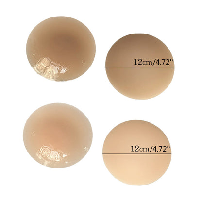 Cache-tétons fins et solides en silicone (2 paires) - 4,72'' - Champagne + Marron clair - image 16