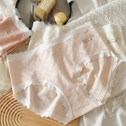 Culotte taille haute grande taille à motif floral à quatre feuilles (lot de 3)