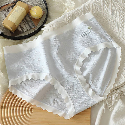 Culotte taille haute grande taille à motif floral à quatre feuilles (lot de 3)