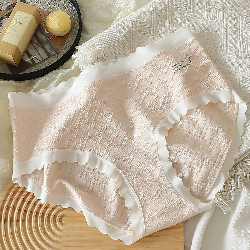 Culotte taille haute grande taille à motif floral à quatre feuilles (lot de 3)