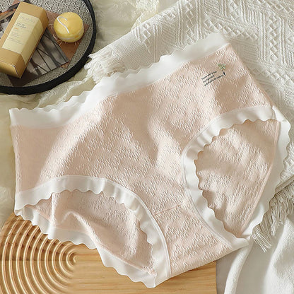 Culotte taille haute grande taille à motif floral à quatre feuilles (lot de 3)