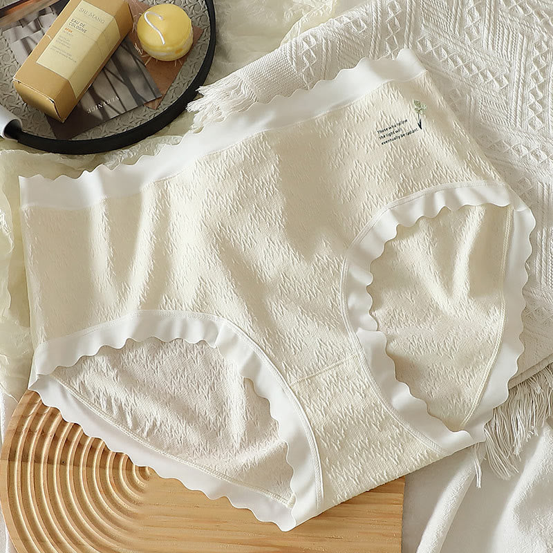 Culotte taille haute grande taille à motif floral à quatre feuilles (lot de 3)