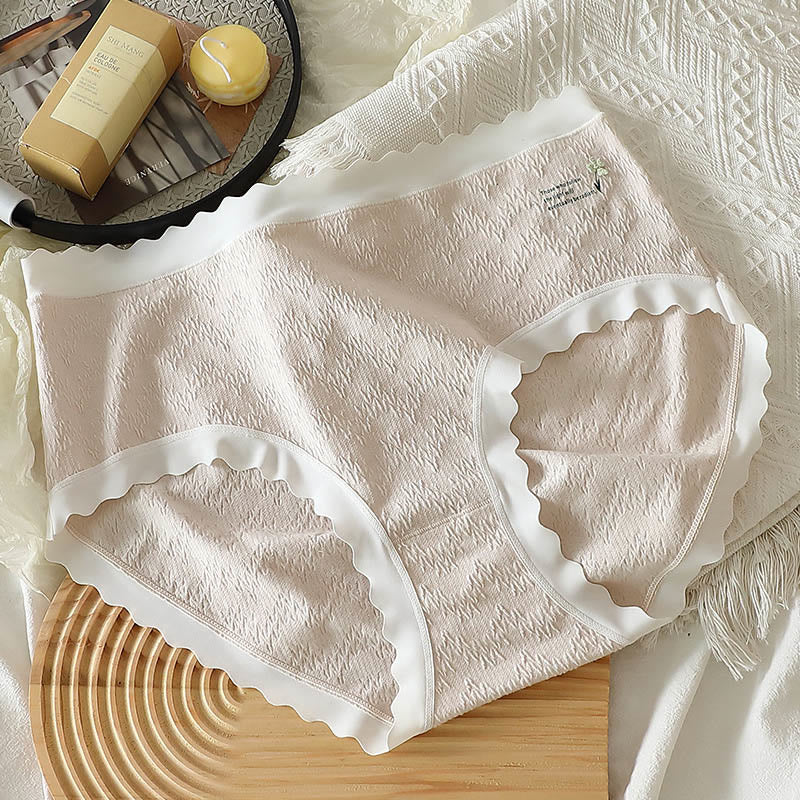 Culotte taille haute grande taille à motif floral à quatre feuilles (lot de 3)