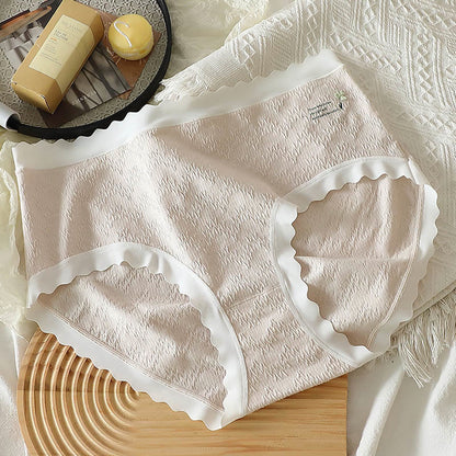 Culotte taille haute grande taille à motif floral à quatre feuilles (lot de 3)