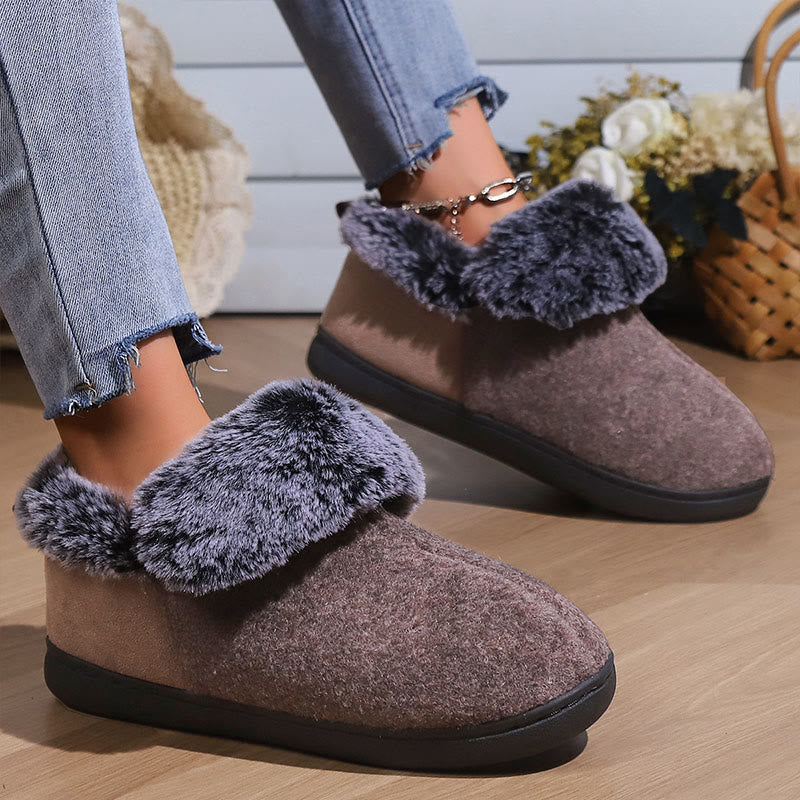 Chaussons antidérapants confortables grande taille - Café - EU44-45 (US10-11) - image 7