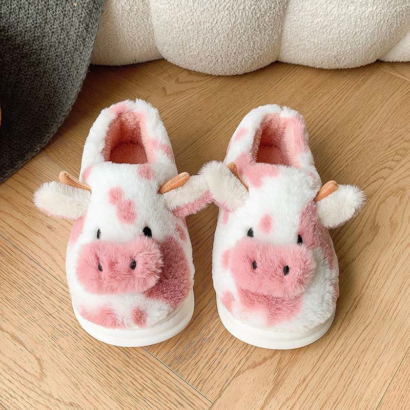 Chaussons vache grande taille - Rose - EU43-44 (US9-10) - image 6