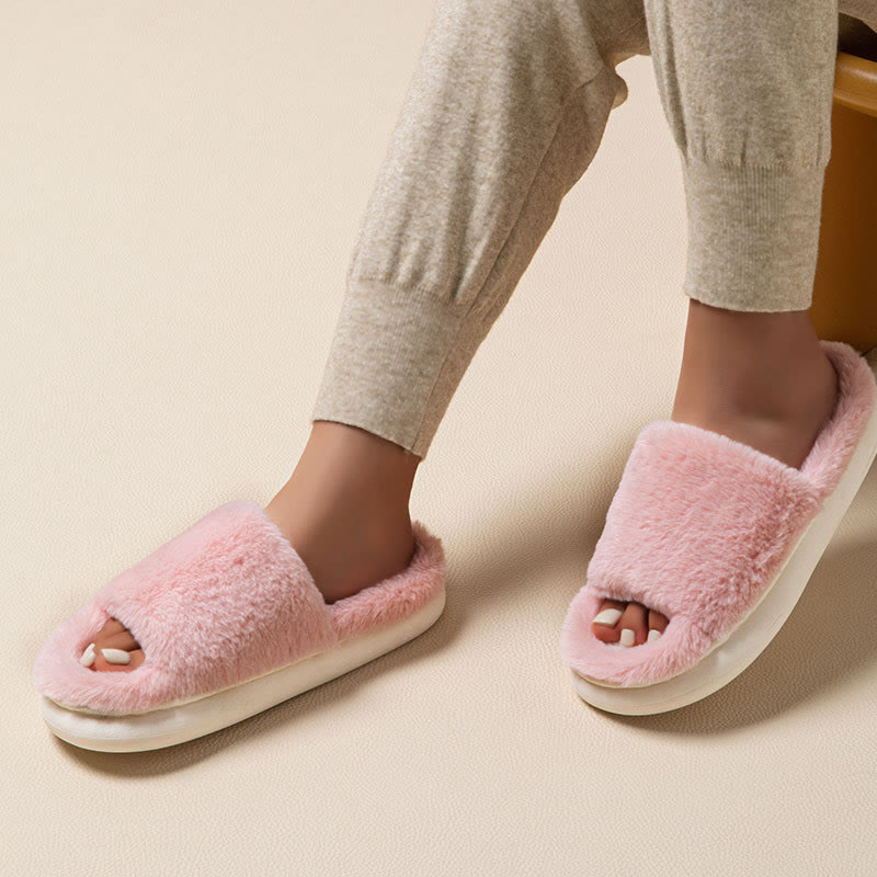 Chaussons confortables toutes saisons grande taille - Rose - EU44-45(US9-10) - image 0