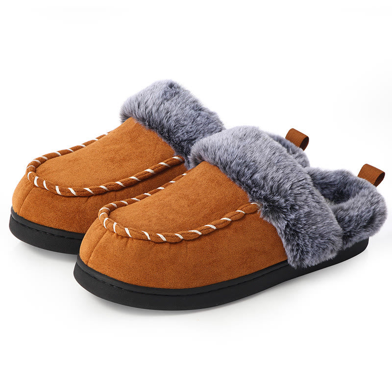 Chaussons de sol doux et chauds grande taille - Brun - EU46-47 (US12-12.5) - image 8