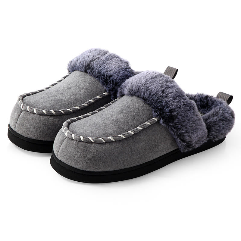 Chaussons de sol doux et chauds grande taille - Gris - EU46-47 (US12-12.5) - image 9
