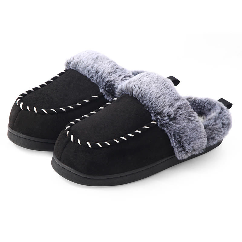 Chaussons de sol doux et chauds grande taille - Noir - EU46-47 (US12-12.5) - image 7