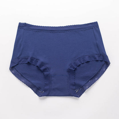 Culottes simples en coton taille haute (lot de 3) - Bleu foncé - 3XL - image 11