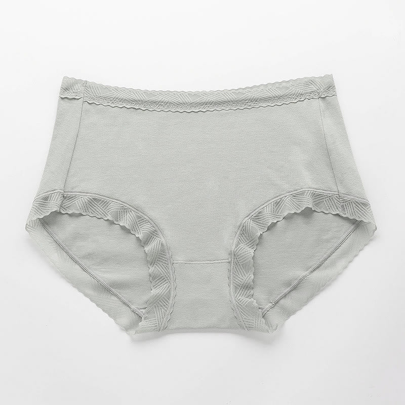 Culottes simples en coton taille haute (lot de 3) - Argent - 3XL - image 6